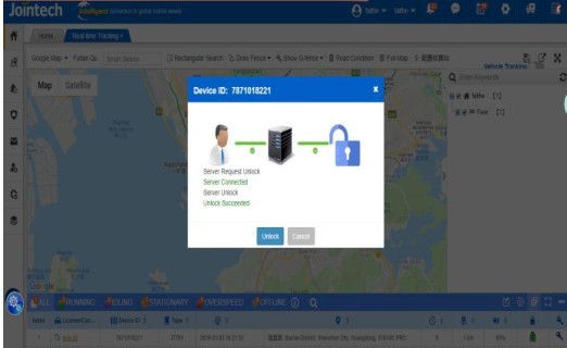 JT701T 4G GSM GPS المقتفي قفل أجهزة مراقبة درجة الحرارة سلسلة الباردة 3