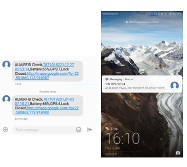 JT701T 4G GSM GPS المقتفي قفل أجهزة مراقبة درجة الحرارة سلسلة الباردة 6