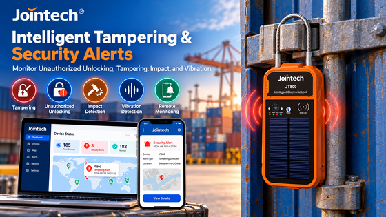 JT800 Smart Cargo Security Lock with TRUEINSERT Technology and Industrial-Grade Protection