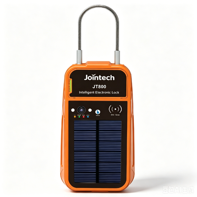 قفل ذكي من Jointech JT800 AI GPS | قفل تتبع البضائع المقاوم للماء بالطاقة الشمسية